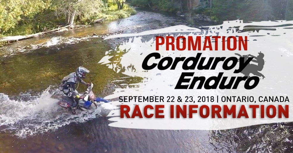 2018 corduroy enduro race information