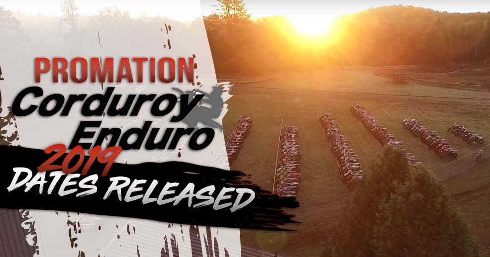 ontario corduroy enduro 2019 race dates released